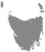 Image resembling shape of the island of Tasmania.